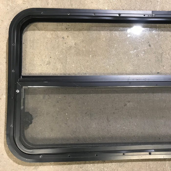 Used Black Radius Opening Window : 45.5" x 21.25" x 1.875"