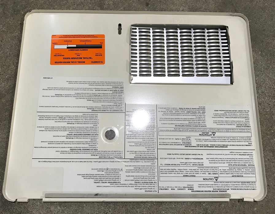 Used Atwood Water Heater Access Door For 6 Gallon Tank