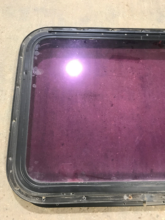 Used Black Radius Emergency Opening Window : 30 3/4" W x 22 1/2" H x 2" D