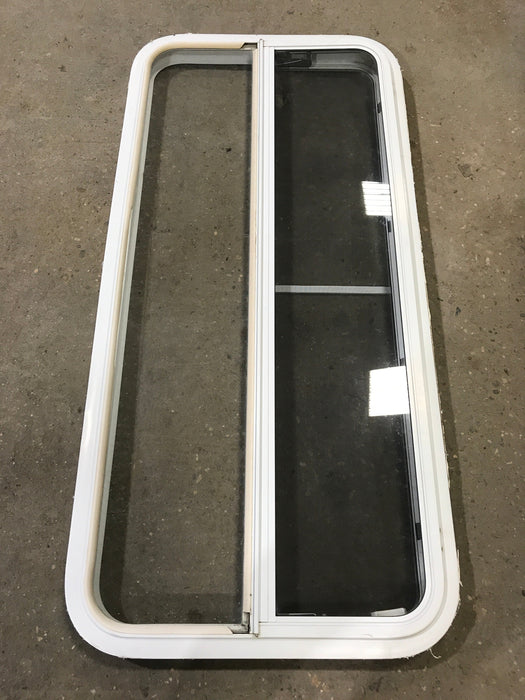 Used White Radius Emergency Opening Window : 47 1/2" W x 21 1/2" H x 1 1/2" D