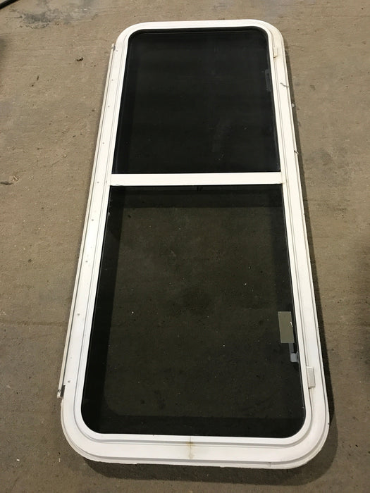 Used White Radius Emergency Opening Window : 54 1/4" W x 21 3/4" H x 2" D