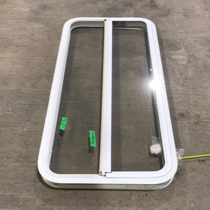 Used White Radius Opening Window : 47 1/4" W x 21 1/4" H x 2" D