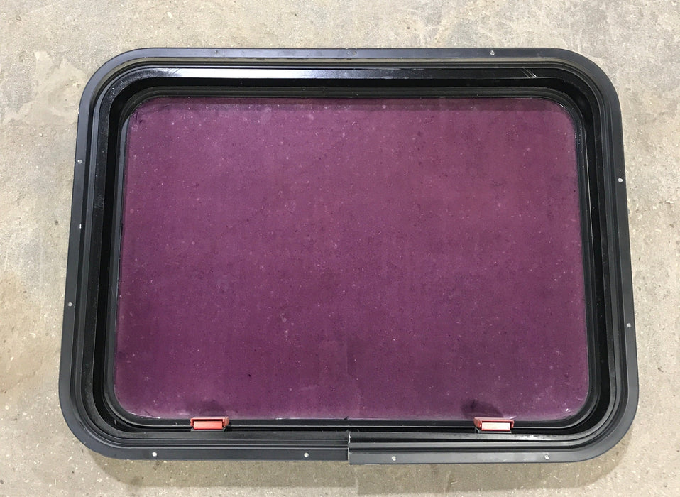 Used Black Radius Emergency Opening Window : 30 3/4" W x 22 1/2" H x 2" D