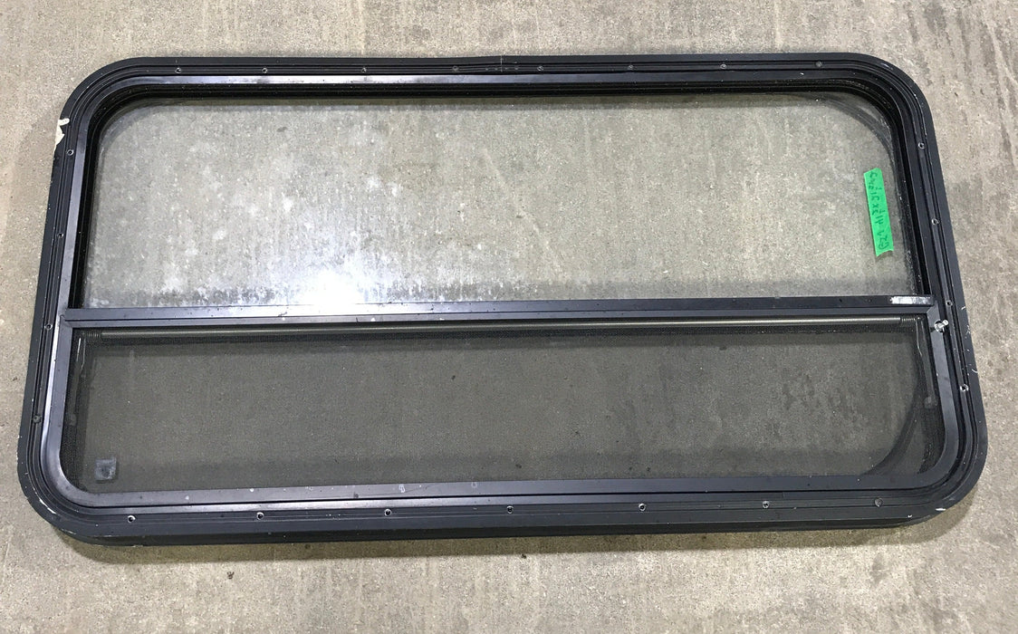 Used Black Radius Opening Window : 41 1/2" W x 21 1/2" H x 2" D