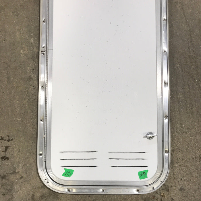 Used Radius Cornered Propane / Battery Cargo Door 13 3/4" x 31 3/4" x 3/4" D