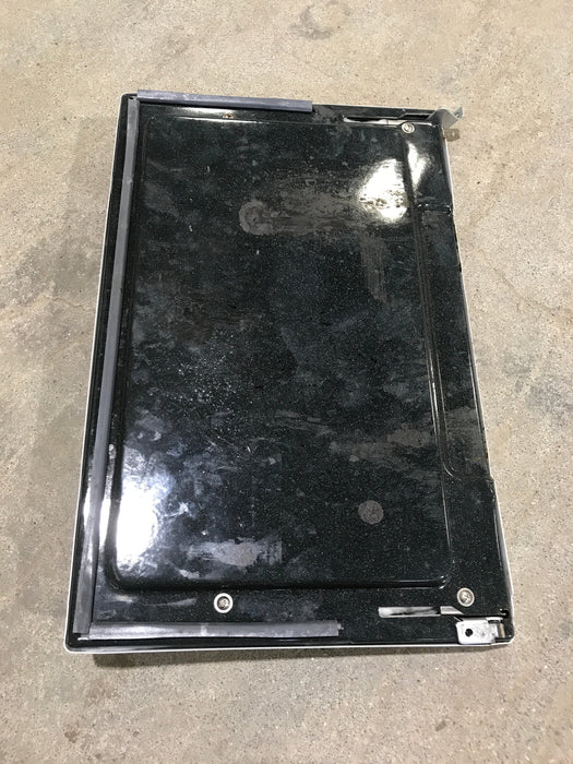 Used Magic Chef Oven Door 2401F12671 (WHITE FACEPLATE)