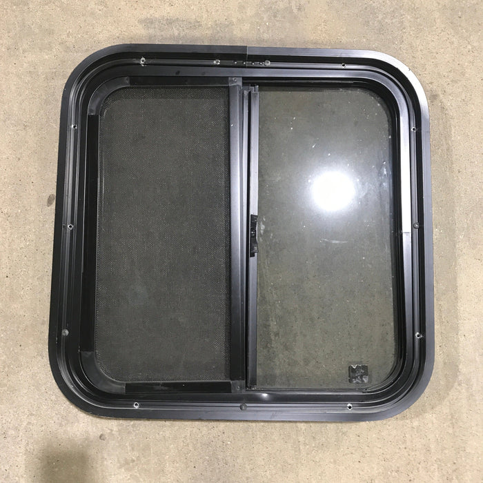USED Black Radius Opening Window - 19.675 X 19.50 X 1.875
