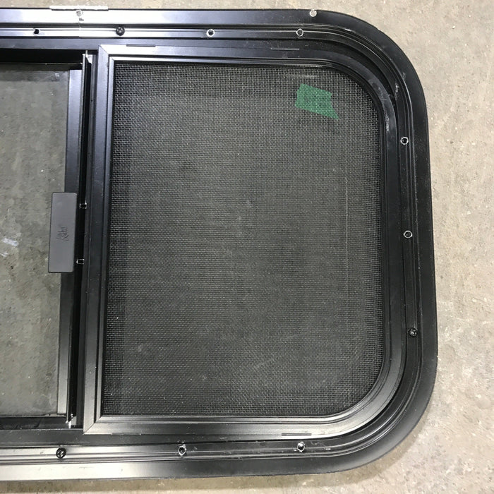 Used Black Radius Opening Window : 23.5" X 14.5" X 1.25"