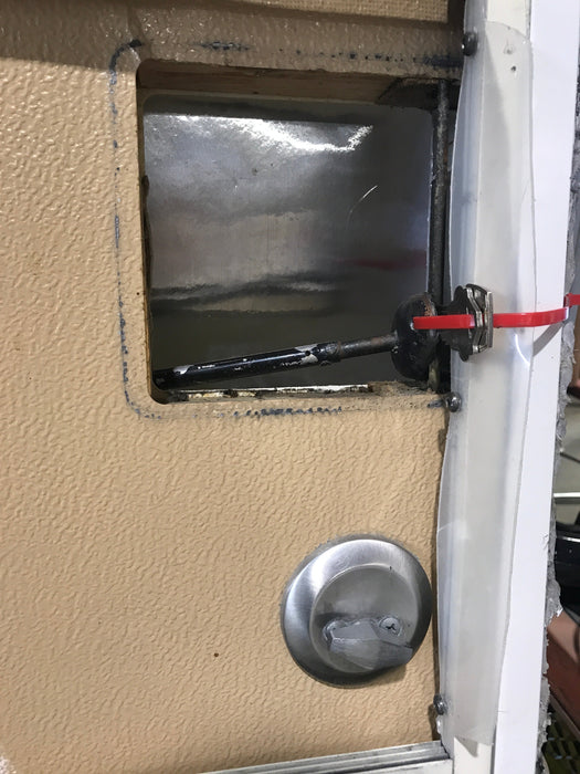 Used RV Square Entry Door 26 1/2" x 77 1/2"