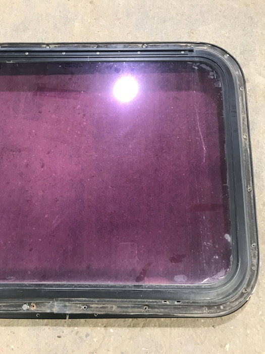 Used Black Radius Emergency Opening Window : 30 3/4" W x 22 1/2" H x 2" D