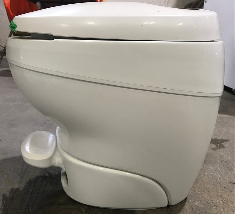 Used Complete Thetford Toilet, Foot Flush, High Profile, White - Bravura