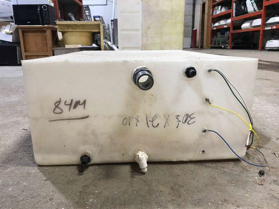 Used Fresh Water Tank 10" H  x 21" W x 30 1/2” L