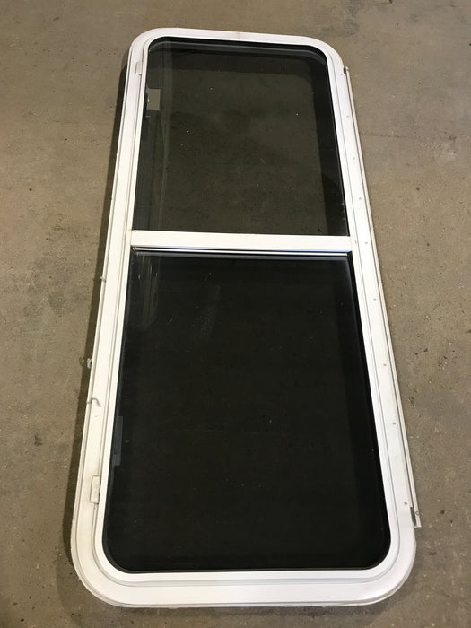 Used White Radius Emergency Opening Window : 54 1/4" W x 21 3/4" H x 2" D