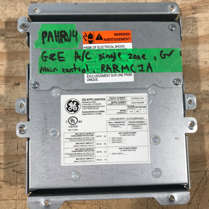 Used G&E Main Control Board, Single Zone - RARMC1A