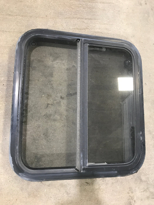 Used Black Radius Opening Window : 23 1/4" W x 21 1/4" H x 2"