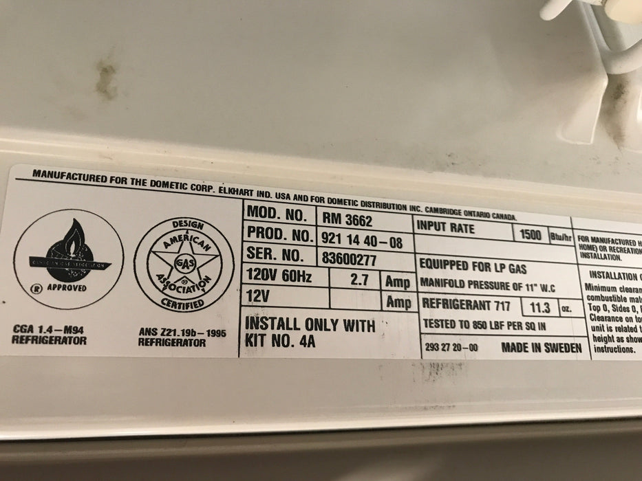 Used Complete Dometic Fridge, 2-Way - RM3662