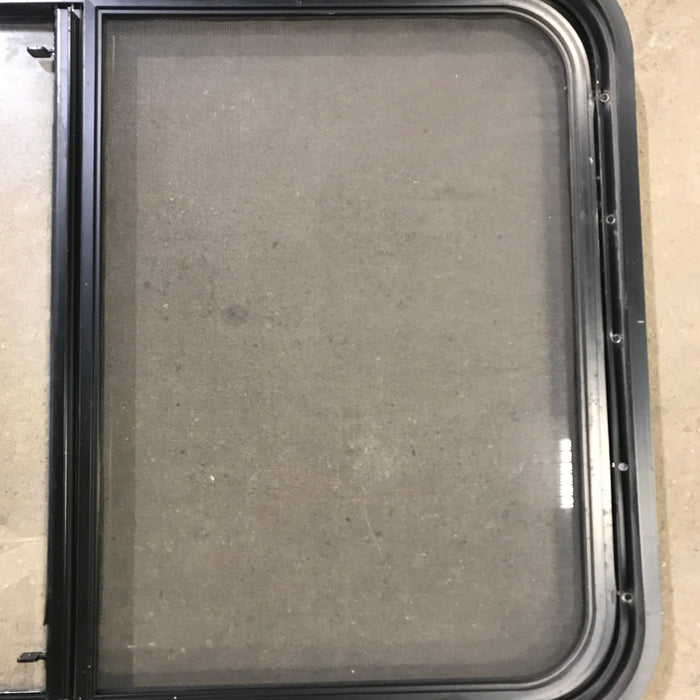 Used Black Radius Opening Window : 23" X 34.5" X 1.875"