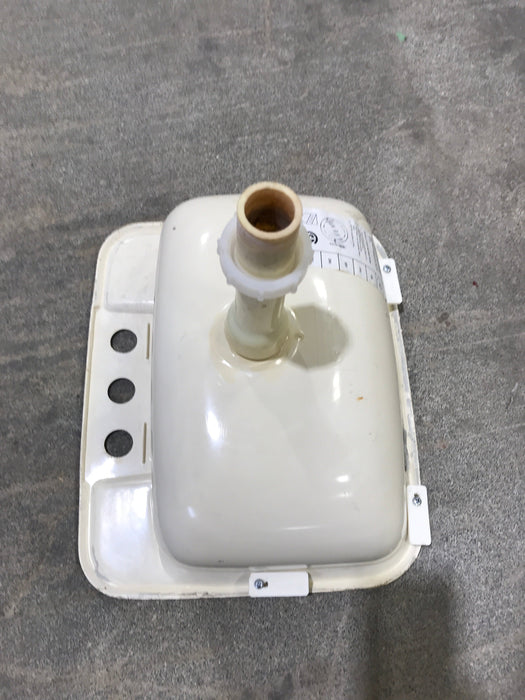 Used Bathroom Sink, Bone - 14 1/2" x 12 1/2" x 5"D
