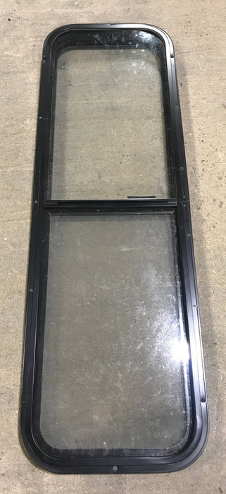 Used Black Radius Opening Window : 49" W x 15 1/4" H x 2" D