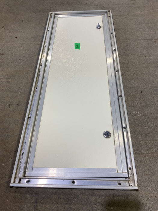 Used Square Cornered Cargo Door 29 1/2" W x 10 1/4" H X 1" D