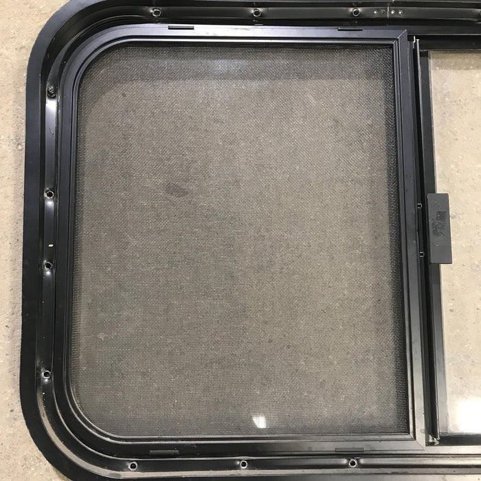 Used Black Radius Opening Window : 29.5" X 17.5" X 1.875"