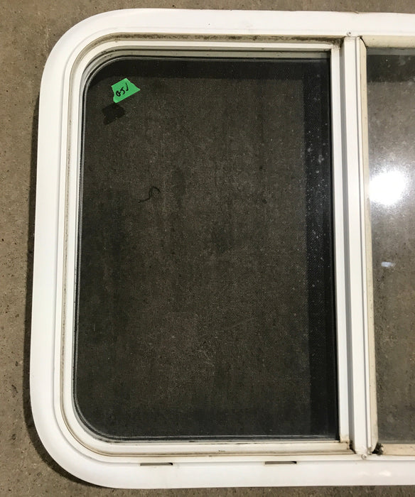 Used White Radius Opening Window : 29 1/2" W x 21 1/2" H x 1 7/8" D