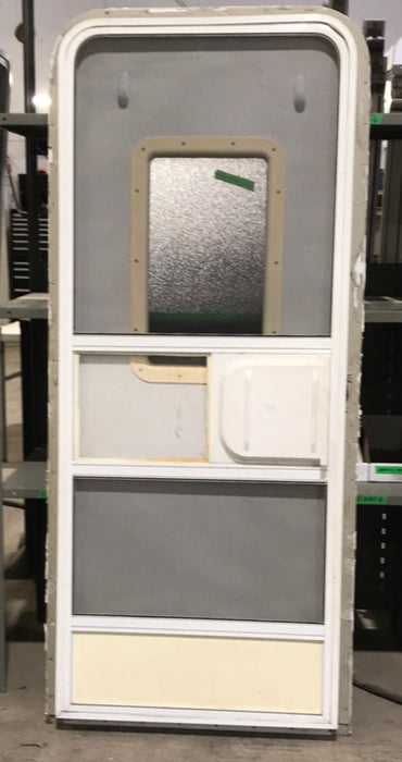 Used Radius Cornered Entry Door 71 1/2" H x 29 1/2" W X 2 1/2" D
