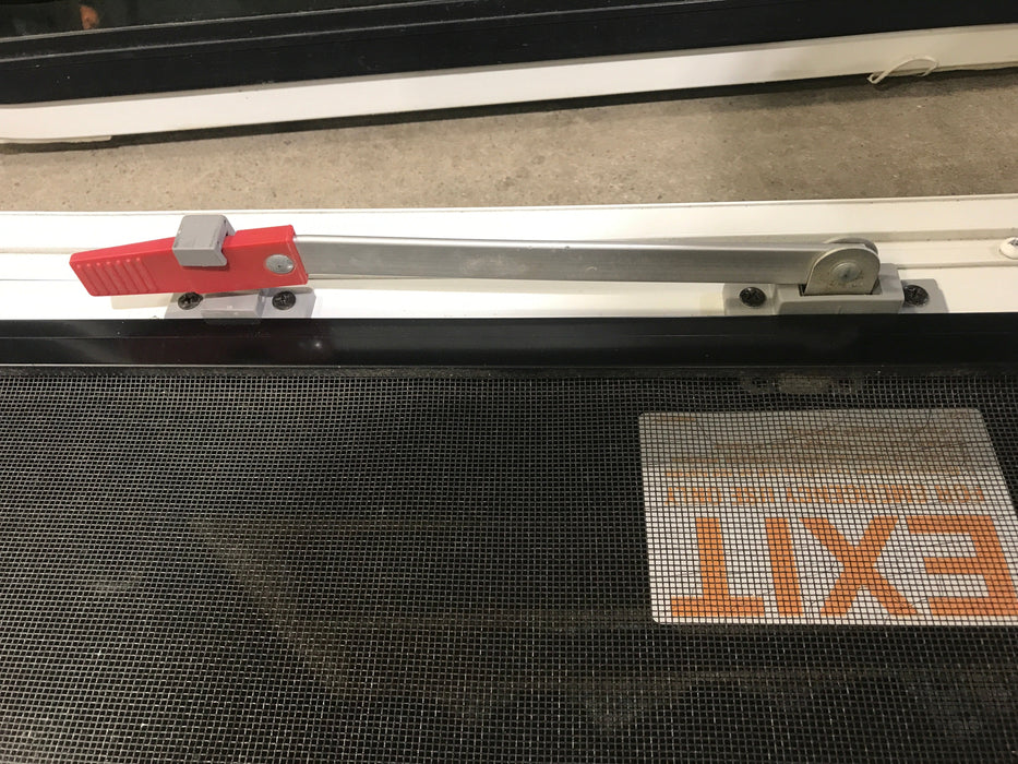 Used White Radius Emergency Opening Window : 29 1/2" W x 19 1/2" H x 1 7/8" D