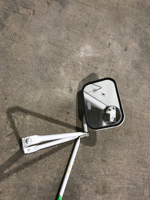 Used Old Style Motorhome Side View Mirror- Passenger Side