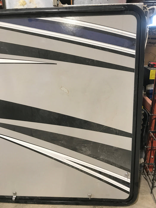 Used Radius Cornered Outdoor Kitchen Compartment Door 43 3/4" W x 47 3/4" H x 1 3/4" D