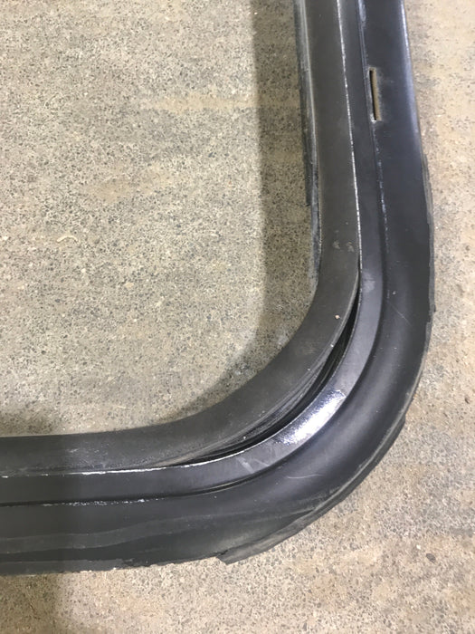 Used Black Radius Opening Window : 47 1/2" W x 14 1/2" H x 2" D