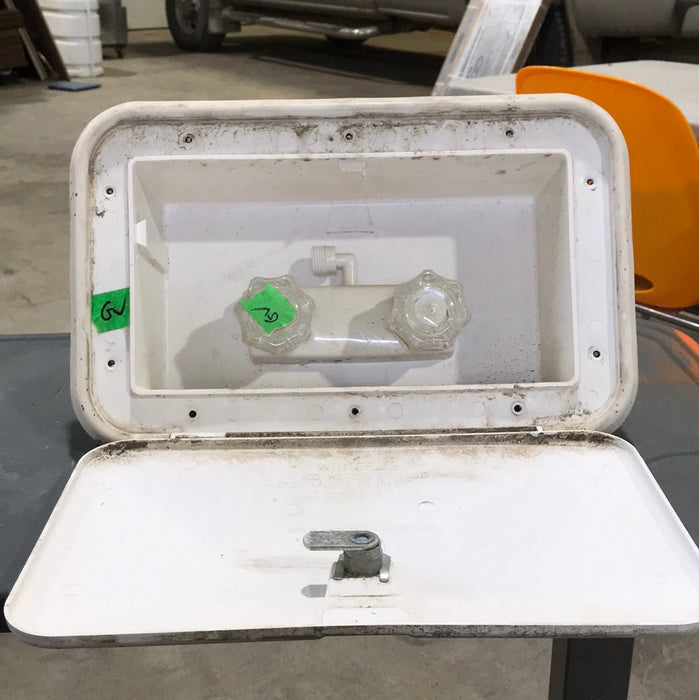 Used 13 3/4" W RV Access Hatch - Outdoor Shower