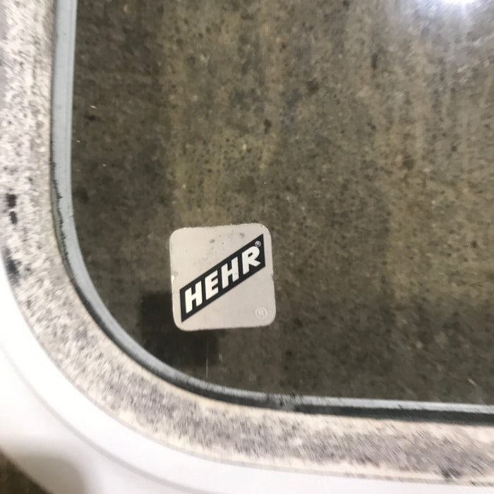 Used White Radius Opening Window : 48" W x 14 3/4" H x 1 7/8" D