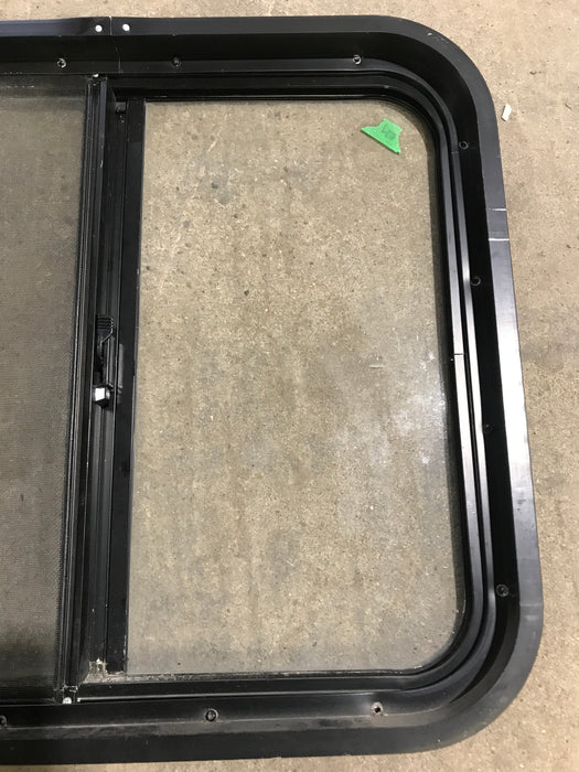 Used Black Radius Opening Window : 24 1/2" W x 21 1/2" H x 1 7/8" D