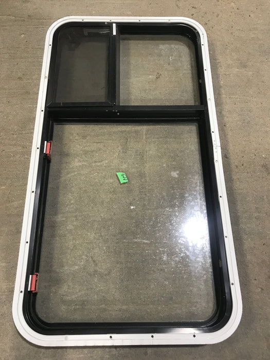 Used Black Radius Emergency Opening Window : 41 1/2" W X 21 1/2" H X 2" D