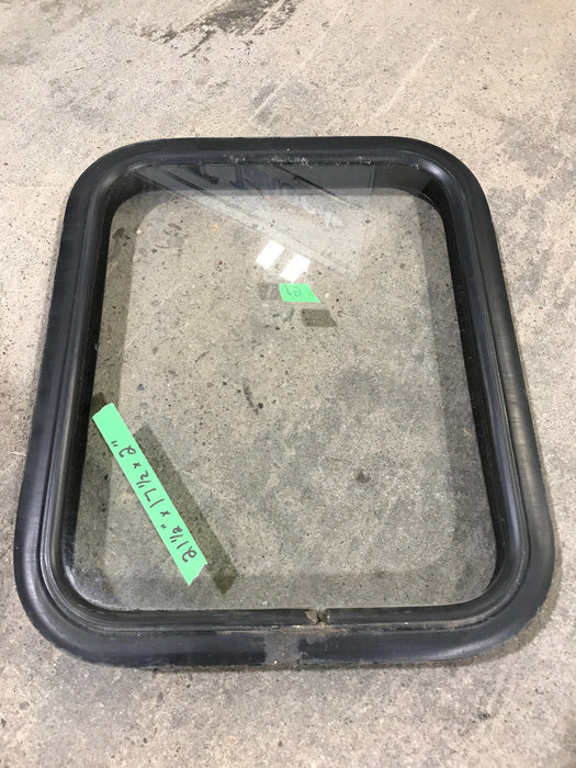 Used Black Radius Non Opening Window : 21 1/2" W X 17 1/2" H X 2" D