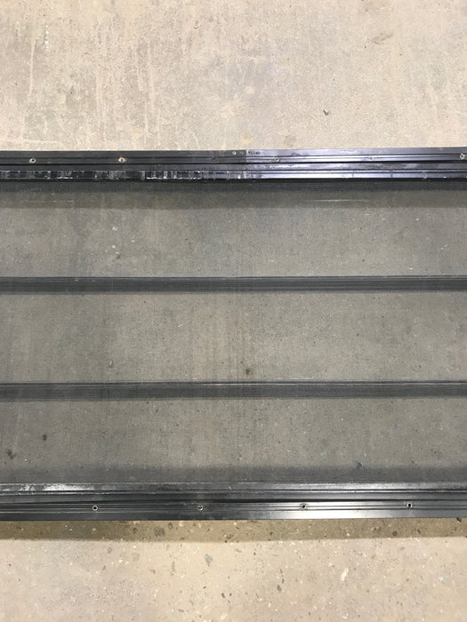 Used Black Radius Opening Window : 60" W x 21 3/4" H x 2" D
