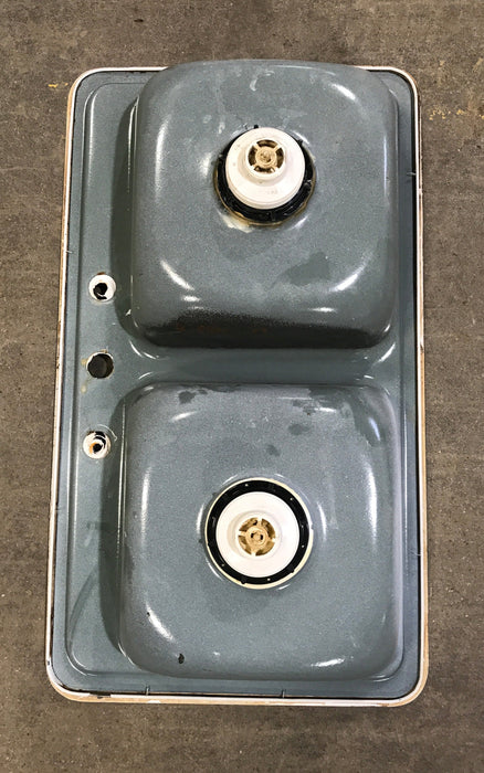 Used Double Kitchen Sink 33” W x 19” L