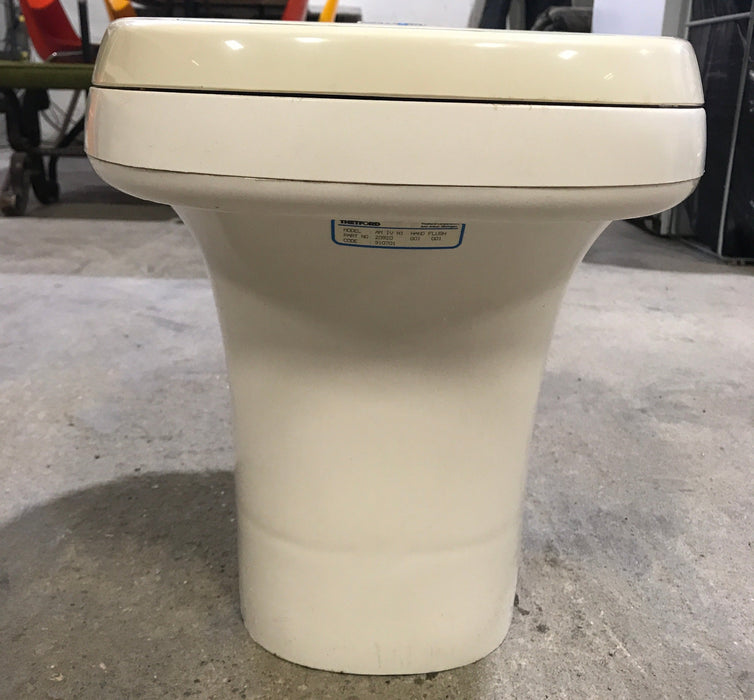 Used Complete Thetford Toilet, Hand Flush, High Profile, Off-White - AQUA MAGIC IV , 20920