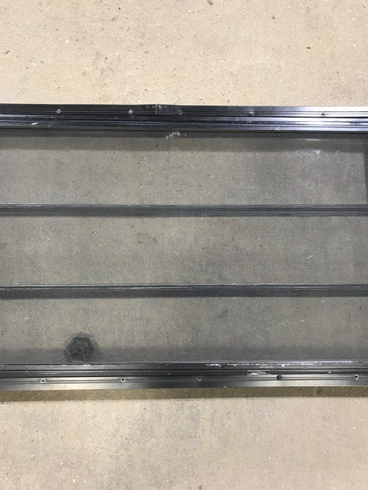 Used Black Radius Opening Window : 60" W x 21 3/4" H x 2" D