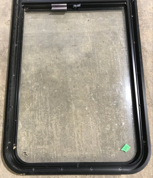 Used Black Radius Opening Window : 60 1/4" W x 21 3/4" H x 1 7/8" D