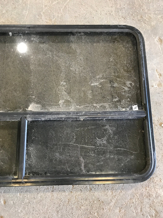 Used Black Radius Opening Window : 47 1/2" W x 30" H x 2" D
