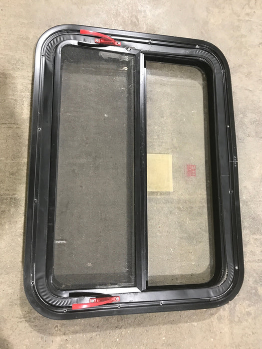 Used Black Radius Emergency Opening Window : 29 1/2" W X 21 1/2" H X 2" D