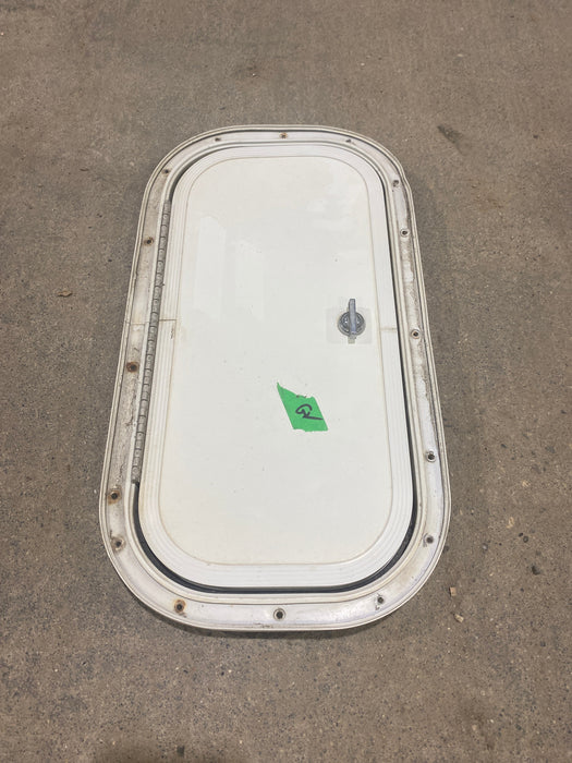 Used Radius Cornered Cargo Door 15 1/2" W x 7 1/2" H x 1/2" D