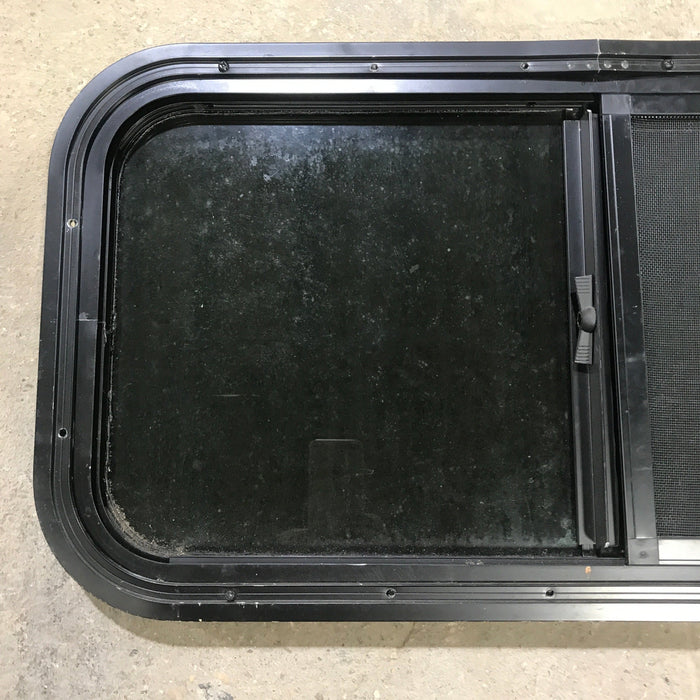 Used Black Radius Opening Window : 29.5" X 14.5" X 1.5"