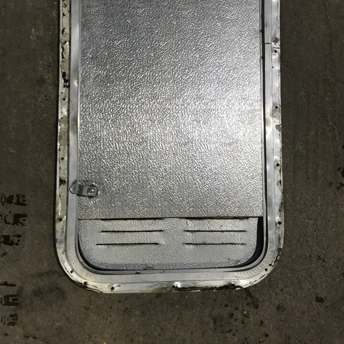 Used Radius Cornered Propane / Battery Cargo Door 13 3/4" x 31 3/4" x 3/4" D