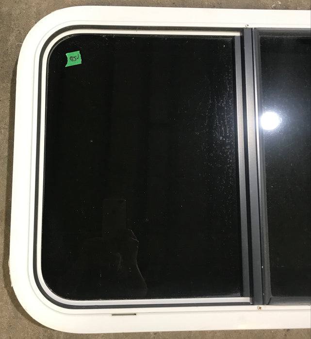 Used White Radius Opening Window : 29 1/2" W x 19 1/2" H x 1 7/8" D