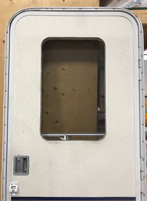 Used RV Radius Corner Entry Door 29 1/2" W x 72 1/4" H