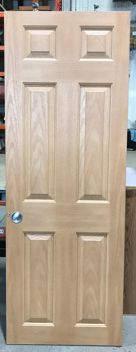 Used Interior Wooden Pocket Door 26" W X 72" H X 1 1/4" D