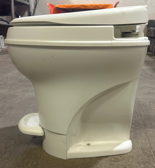 Used Thetford Toilet, High Profile, Foot Flush, Off White - Aqua-Magic V , 31652
